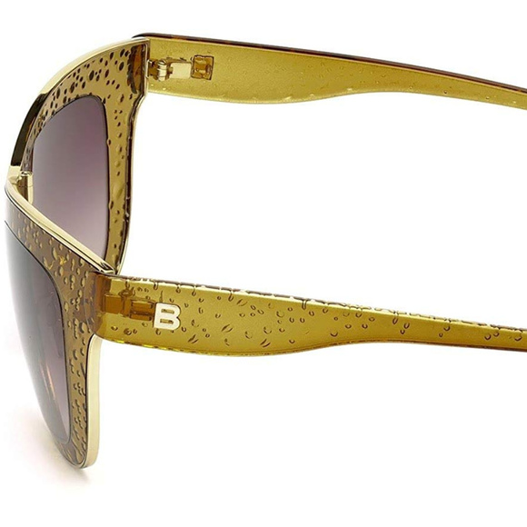 BALENCIAGA BA 0055 SUNGLASSES GOLD NEW IN CASE - Picture 6 of 7